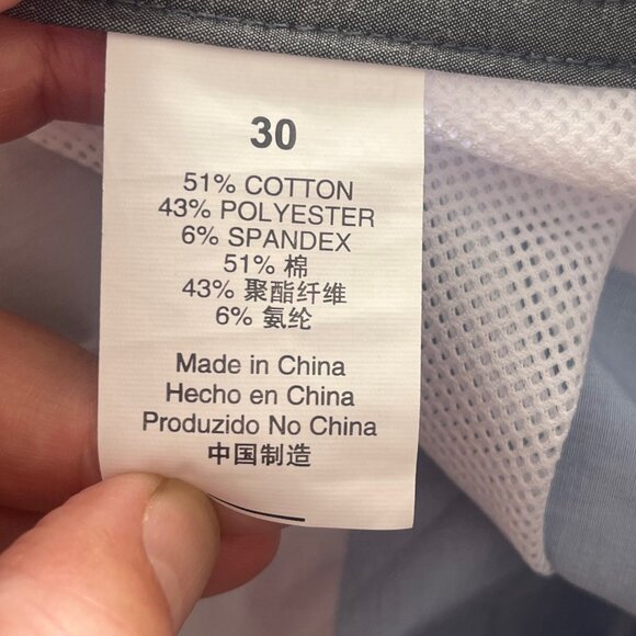 NWT Surf Cuz Men's Board Shorts Sz 30 Striped Print Blue Tan Swim Trunks Pocket - Picture 8 of 8